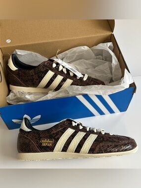 Adidas Japan (JS4022) ‘ 'Preloved Brown, Cream White’ Snakeskin-Size 8 🐍